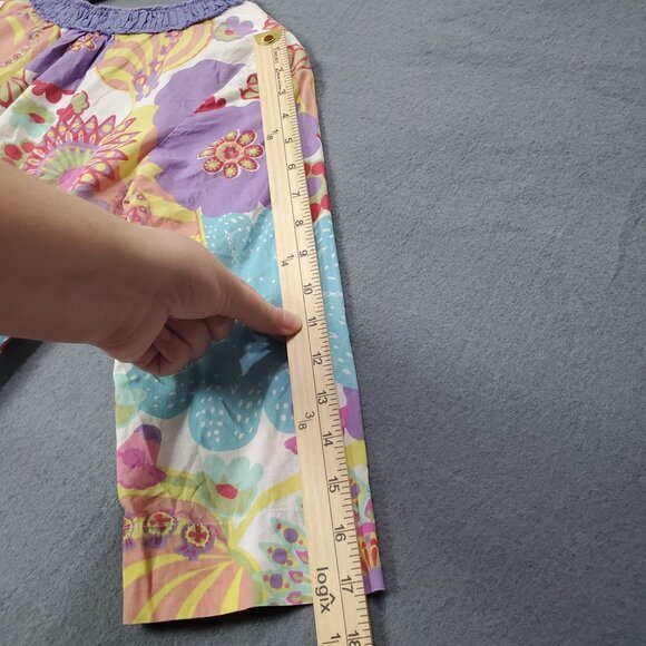 BODEN Womens Swim Cover Size 4 Jeweled‎ Tunic Floral Retro Sleeves Purple Blue - Picture 7 of 8